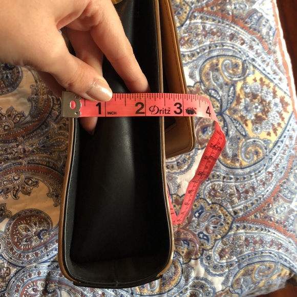 J. Crew bicolor large leather satchel briefcase - Picture 11 of 14